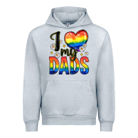 Heather Grey i love my dads Urban Hoodie - Zillion Design Studio