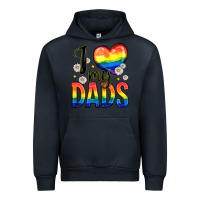 Navy i love my dads Urban Hoodie - Zillion Design Studio