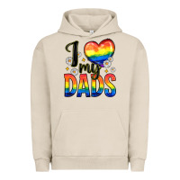 Pigment French Oak i love my dads Urban Hoodie - Zillion Design Studio