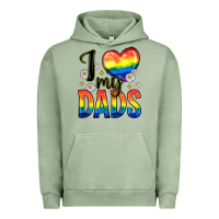 Pigment Oil Green i love my dads Urban Hoodie - Zillion Design Studio