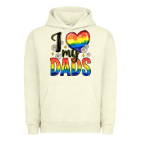 Pigment Pistachio i love my dads Urban Hoodie - Zillion Design Studio