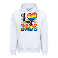 White i love my dads Urban Hoodie - Zillion Design Studio