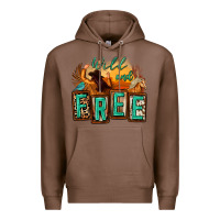 Chestnut wild and free cowgirl horse desert Premium Hoodie - Zillion Design Studio