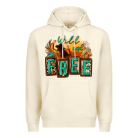 Sandshell wild and free cowgirl horse desert Premium Hoodie - Zillion Design Studio