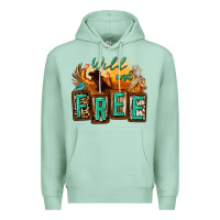 Seafoam wild and free cowgirl horse desert Premium Hoodie - Zillion Design Studio