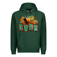Sports Green wild and free cowgirl horse desert Premium Hoodie - Zillion Design Studio