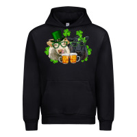 Black st. patrick's day charolais and black angus cows Urban Hoodie - RanaPortraitStore