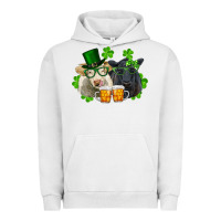 Pigment Lunar Rock st. patrick's day charolais and black angus cows Urban Hoodie - RanaPortraitStore