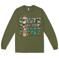 Army Green western coffees Long Sleeve Tee - BarkalooDesign