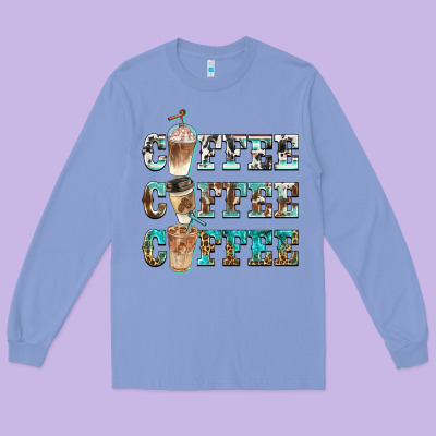 Western Coffees Long Sleeve Tee Designed By Barkaloodesign