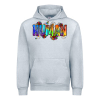 Heather Grey human Urban Hoodie - Zillion Design Studio