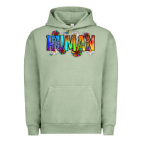 Pigment Oil Green human Urban Hoodie - Zillion Design Studio
