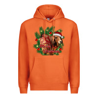 Carrot merry Christmas brahman bull Premium Hoodie - RanaPortraitStore