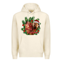 Tofu merry Christmas brahman bull Premium Hoodie - RanaPortraitStore