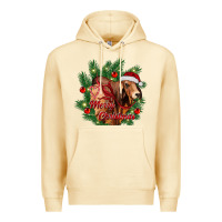 Pina Colada merry Christmas brahman bull Premium Hoodie - RanaPortraitStore
