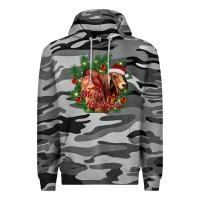 Slate Camo merry Christmas brahman bull Premium Hoodie - RanaPortraitStore