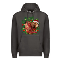 Smoke merry Christmas brahman bull Premium Hoodie - RanaPortraitStore