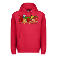 Cardinal peace love strawberry with summer Premium Hoodie - texasbilliewilder