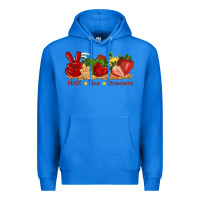True Royal peace love strawberry with summer Premium Hoodie - texasbilliewilder