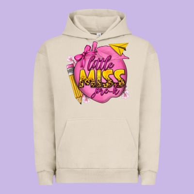 Little Miss Pre K Urban Hoodie Designed By Texasbilliewilder
