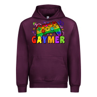 Mauve Wine Gaymer Urban Hoodie - Zillion Design Studio