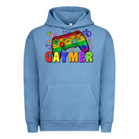 Pigment Pebble Blue Gaymer Urban Hoodie - Zillion Design Studio