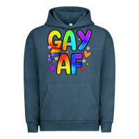 Pigment Midnight Navy gay af Urban Hoodie - Zillion Design Studio