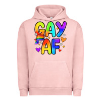 Pigment Salmon gay af Urban Hoodie - Zillion Design Studio