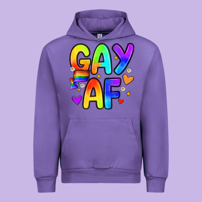 Gay Af Urban Hoodie Designed By Zillion Design Studio