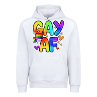 White gay af Urban Hoodie - Zillion Design Studio