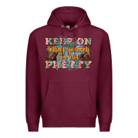 Burgundy keep on telling yourself i'm not pretty Premium Hoodie - Zillion Design Studio