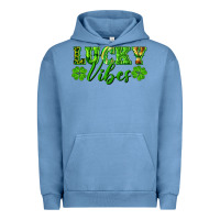 Pigment Pebble Blue lucky vibes Urban Hoodie - RanaPortraitStore