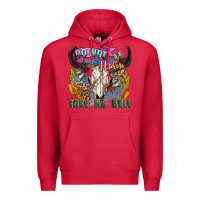Cardinal do not harm take no bull cow skull Premium Hoodie - Zillion Design Studio