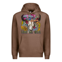 Chestnut do not harm take no bull cow skull Premium Hoodie - Zillion Design Studio