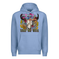 Colony Blue do not harm take no bull cow skull Premium Hoodie - Zillion Design Studio