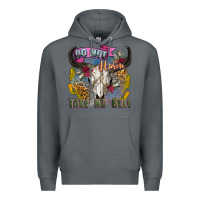 Rock do not harm take no bull cow skull Premium Hoodie - Zillion Design Studio