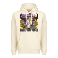 Sandshell do not harm take no bull cow skull Premium Hoodie - Zillion Design Studio
