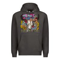 Smoke do not harm take no bull cow skull Premium Hoodie - Zillion Design Studio