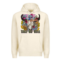 Tofu do not harm take no bull cow skull Premium Hoodie - Zillion Design Studio