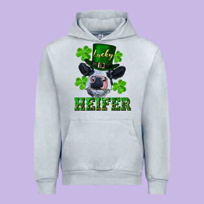 Lucky Heifer Urban Hoodie Designed By Ranaportraitstore