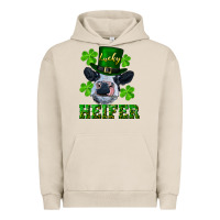 Pigment French Oak lucky heifer Urban Hoodie - RanaPortraitStore