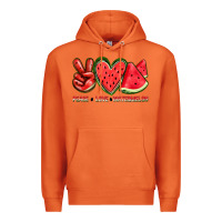 Carrot peace love watermelon Premium Hoodie - texasbilliewilder