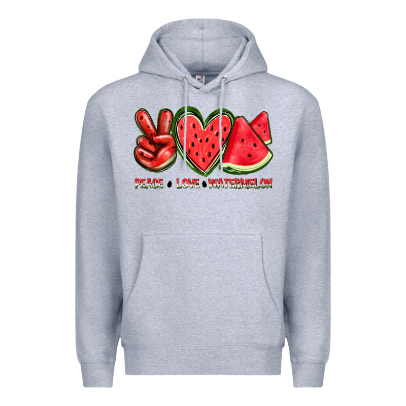 Peace Love Watermelon Premium Hoodie by texasbilliewilder | Teevron