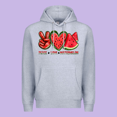 Peace Love Watermelon Premium Hoodie Designed By Texasbilliewilder