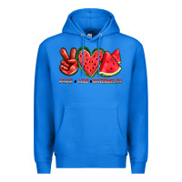 True Royal peace love watermelon Premium Hoodie - texasbilliewilder