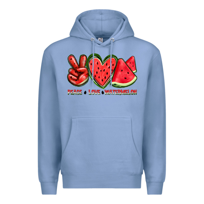 Peace Love Watermelon Premium Hoodie by texasbilliewilder | Teevron