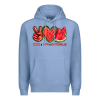 Colony Blue peace love watermelon Premium Hoodie - texasbilliewilder