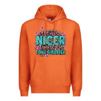 Carrot i'll try to be nicer if you'll try ti be smarter Premium Hoodie - AdoDesignShop