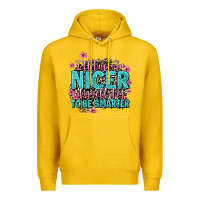Lemon i'll try to be nicer if you'll try ti be smarter Premium Hoodie - AdoDesignShop