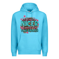 Ocean Blue i'll try to be nicer if you'll try ti be smarter Premium Hoodie - AdoDesignShop